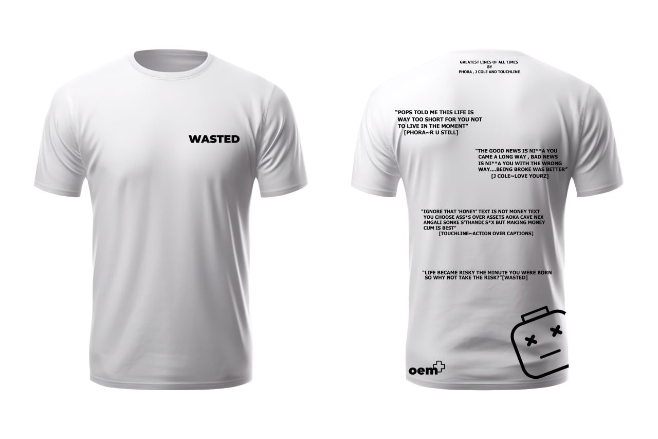 WASTED WHITE T-SHIRT
