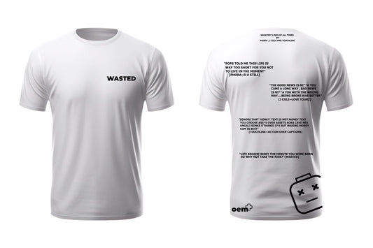 WASTED WHITE T-SHIRT