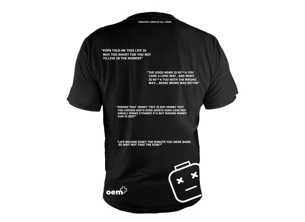 WASTED BLACK T-SHIRT