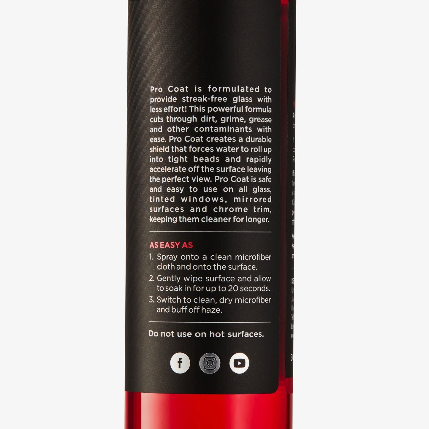 Pro Coat - Streak Free Glass Cleaner